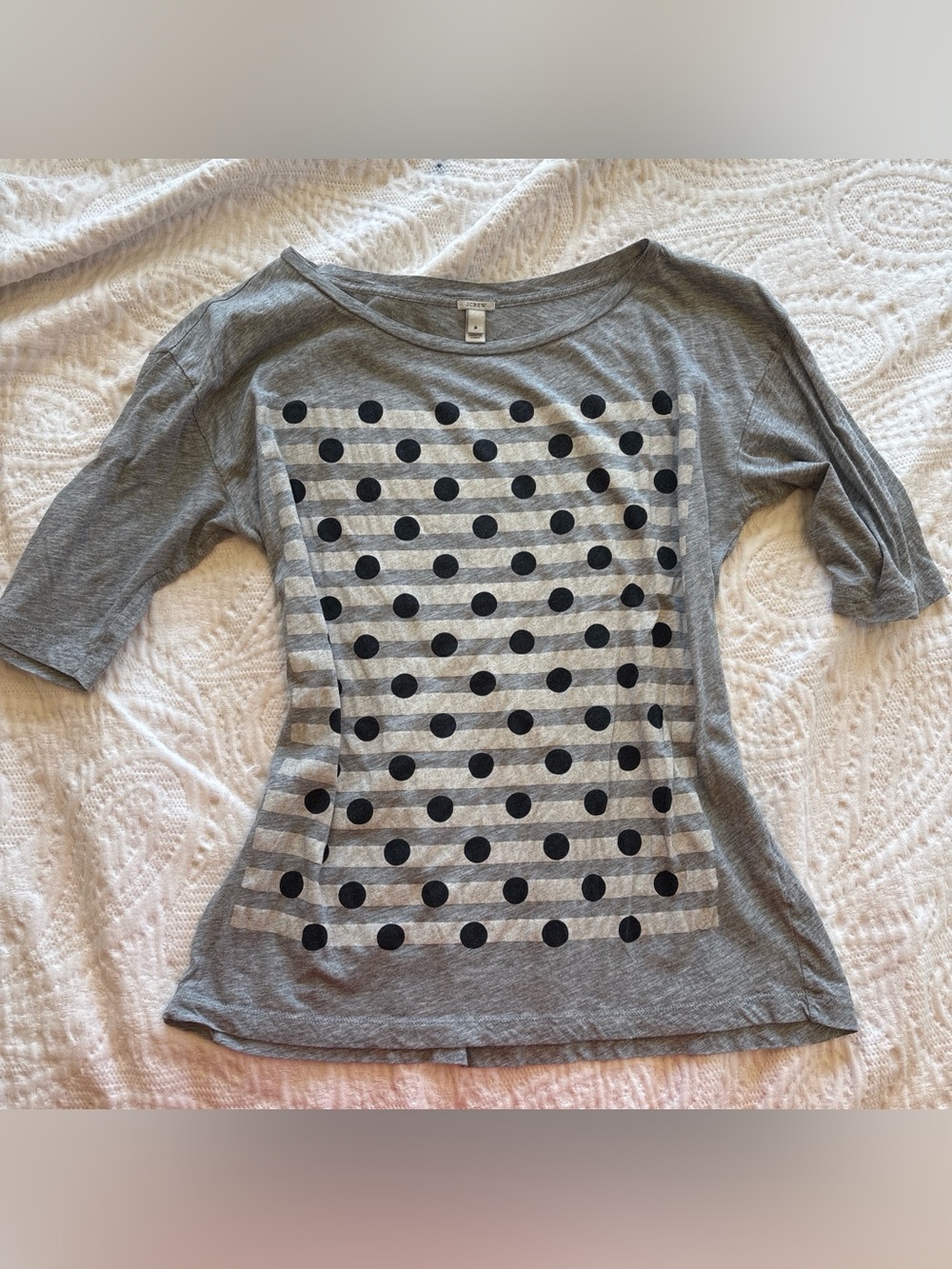 J Crew Polka Dot Tshirt